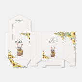 Ballotins Fleurs de soleil Citrus Rabbit Baby shower d'été (Déplié)