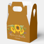 Ballotins Fleurs de soleil d'automne Mariage personnalisé (Ouvert)