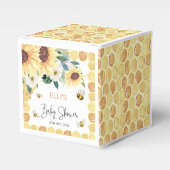 Ballotins Fleurs de soleil doux comme peut être Baby shower (Verso)