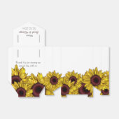 Ballotins fleurs de soleil fleurs fleurs personnalisées boît (Déplié)