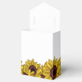 Ballotins fleurs de soleil fleurs fleurs personnalisées boît (Ouvert)