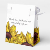 Ballotins fleurs de soleil fleurs fleurs personnalisées boît (Arrière)