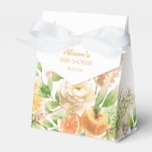 Ballotins Fleurs de verdure de rose jaune Fille Baby Shower (Verso)