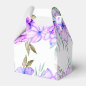 Ballotins Fleurs d'eau violet et bleu mariage fleuri (Arrière)