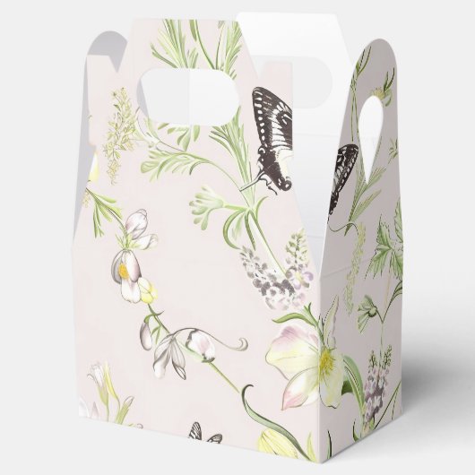 Ballotins fleurs délicates avec papillon à la chinoise (Ouvert)