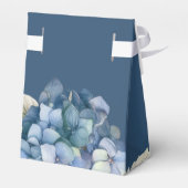 Ballotins Fleurs d'hortensia à l'aquarelle bleue romantique  (Arrière)