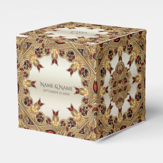 Ballotins Fleurs d'or Ballotin de pierres rouges (Verso)