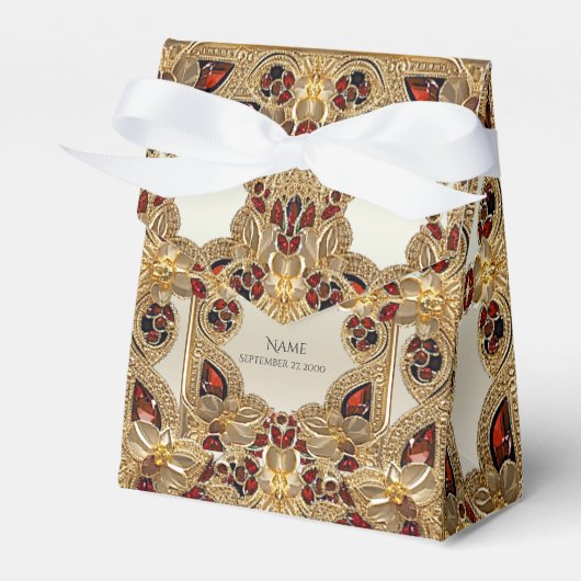 Ballotins Fleurs d'or Ballotin de pierres rouges (Verso)