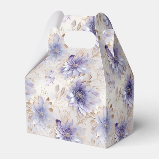 Ballotins Fleurs d'or blanc violet (Arrière)