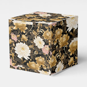 Ballotins Fleurs d'or chinoises .Tissu beau et élégant