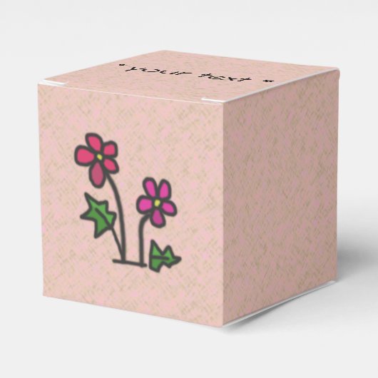 Ballotins Fleurs douces rose (Verso)