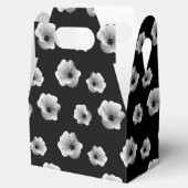 Ballotins Fleurs élégantes noires et blanches Motif minimali (Ouvert)