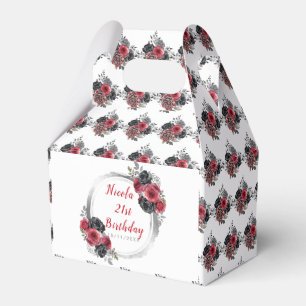 Ballotins Fleurs élégantes Redand Silver Anniversaire