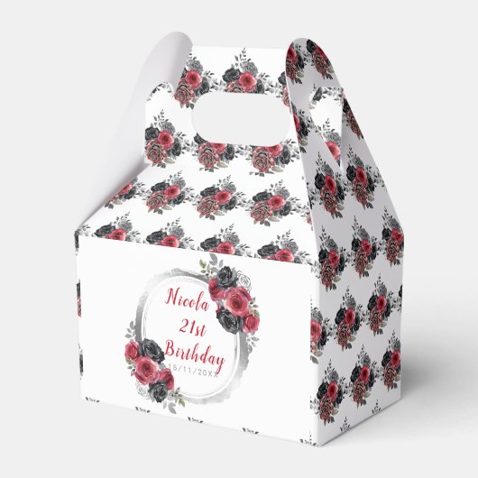 Ballotins Fleurs élégantes Redand Silver Anniversaire (Verso)