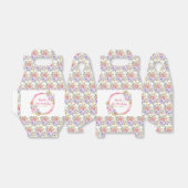 Ballotins Fleurs élégantes roses et violettes Anniversaire (Déplié)