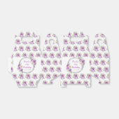 Ballotins Fleurs élégantes violettes et argentées Anniversai (Déplié)