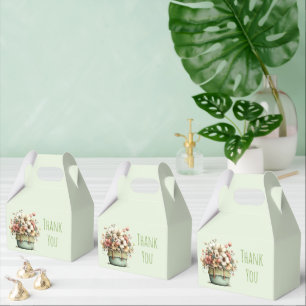 Ballotins Fleurs en pot Style Cozy Shabby Cadeau de remercie