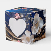 Ballotins Fleurs éparpillées bleu foncé (Verso)