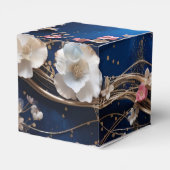 Ballotins Fleurs éparpillées bleu foncé (Arrière)