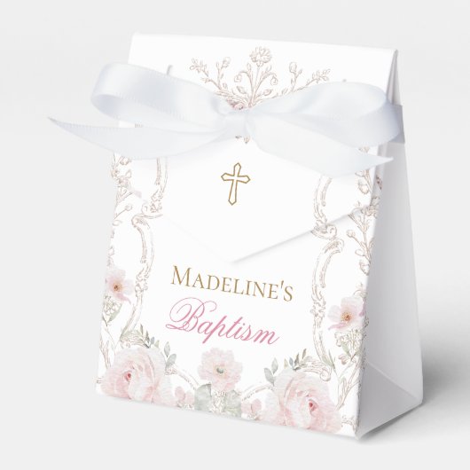 Ballotins fleurs et papillons Baptême (Verso)