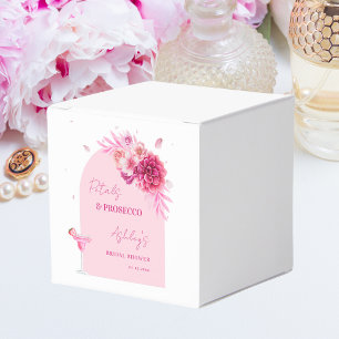 Ballotins Fleurs et Prosecco Rose Floral Fête de Mariage