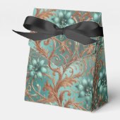 Ballotins Fleurs et vignes en cuivre turquoise (Verso)