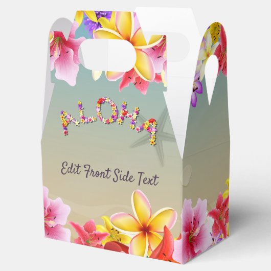 Ballotins Fleurs hawaïennes colorées Mariage thème (Ouvert)