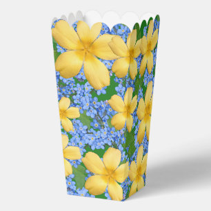 BALLOTINS FLEURS JAUNE ET BLEU