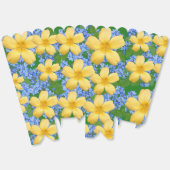 BALLOTINS FLEURS JAUNE ET BLEU (Déplié)