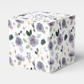 Ballotins Fleurs lavande pourpre à l'aquarelle (Verso)