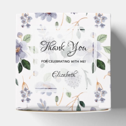 Ballotins Fleurs lavande pourpre à l'aquarelle (Haut)