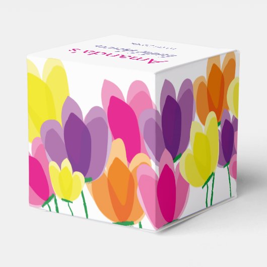 Ballotins Fleurs modernes colorées (Arrière)