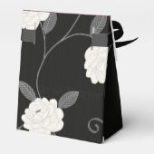 Ballotins Fleurs noires et blanches et Parties scintillant r (Arrière)