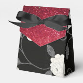 Ballotins Fleurs noires et blanches et Parties scintillant r (Verso)