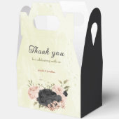 Ballotins fleurs noires rose (Ouvrir)