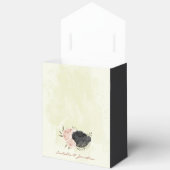 Ballotins fleurs noires rose (Ouvrir)