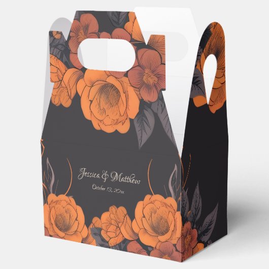 Ballotins Fleurs orange simple Élégant (Ouvert)