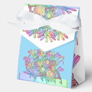 Ballotins Fleurs pastel bleu clair    