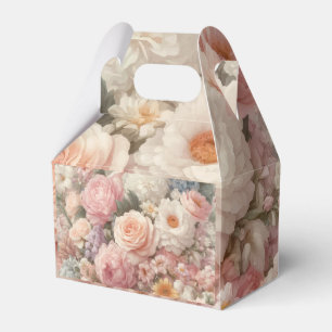 Ballotins Fleurs Pastel Mariage Floral Rose Chic Usé