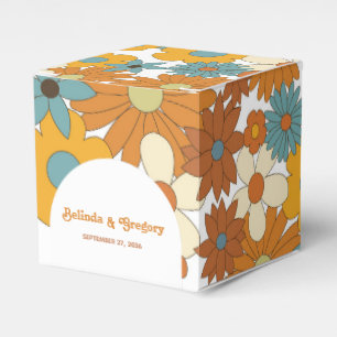 Ballotins Fleurs rétro colorées 60's 70's Mariage