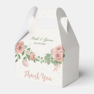 Ballotins fleurs rose saumon verdure botanique mariage