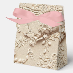 Ballotins Fleurs Roses Aspect Dentelle