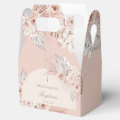 Ballotins fleurs roses beige | Baptême (Ouvert)