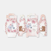 Ballotins Fleurs roses de cheval blanc cofille anniversaire (Déplié)