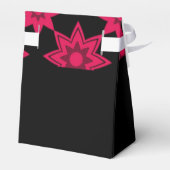 Ballotins Fleurs roses en noir (Arrière)