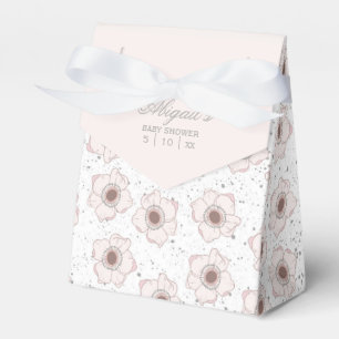 Ballotins Fleurs roses et blanches Baby Shower