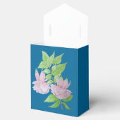 Ballotins Fleurs roses et feuilles design peinture originale (Ouvert)