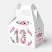 Ballotins Fleurs roses Gros 13e anniversaire Fille Liage ver (Arrière)