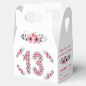 Ballotins Fleurs roses Gros 13e anniversaire Fille Liage ver (Ouvert)