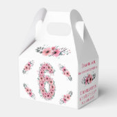 Ballotins Fleurs roses Gros 6e anniversaire fille Foliage ve (Arrière)